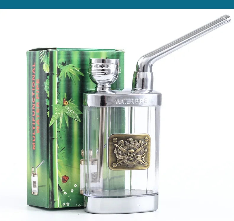 New Design Tar Filtration water Smoke Pipe Microfilter Portable Tobacco Pipe Creative Circulation Cigarette filter Smoking Tool