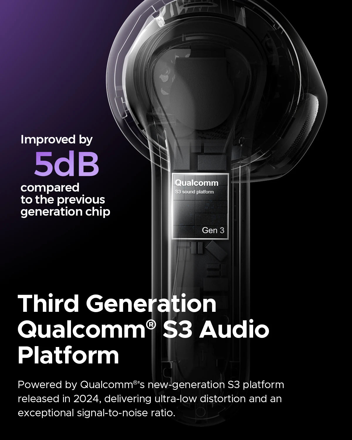 SoundPEATS Air5 ANC Bluetooth 5.4 Wireless Earbuds