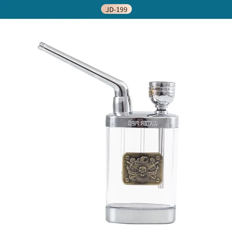 New Design Tar Filtration water Smoke Pipe Microfilter Portable Tobacco Pipe Creative Circulation Cigarette filter Smoking Tool