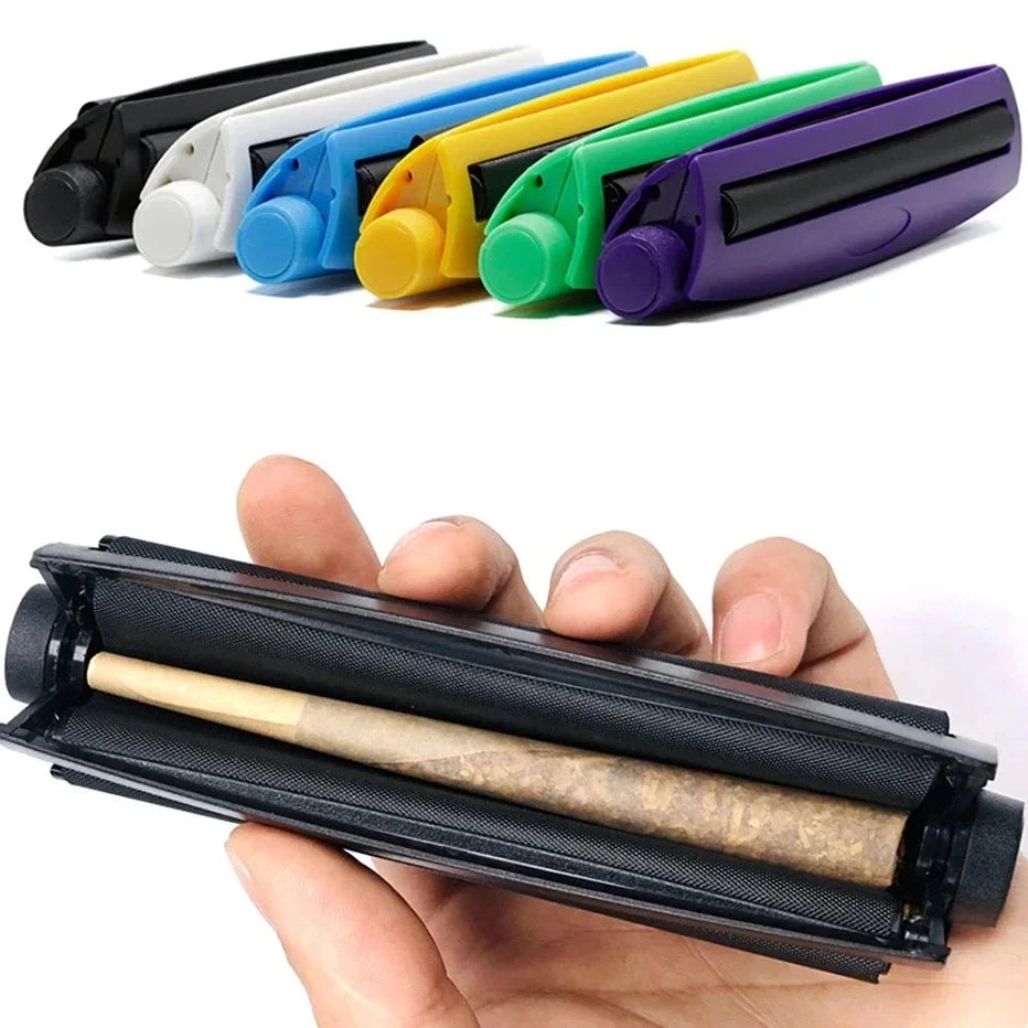 110mm Cigarette Rolling Machine with Tobacco Storage Tube for DIY Rolling Paper Wrapping Maker Smoking Accessories