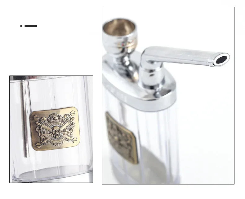 New Design Tar Filtration water Smoke Pipe Microfilter Portable Tobacco Pipe Creative Circulation Cigarette filter Smoking Tool