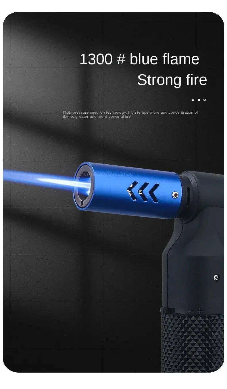 HONEST Gas Lighter Jet Butane Cigar Lighter Windproof Kitchen Tube Barbecue Metal Jewelry Welding Lighter Outdoor Gadgets ForMen