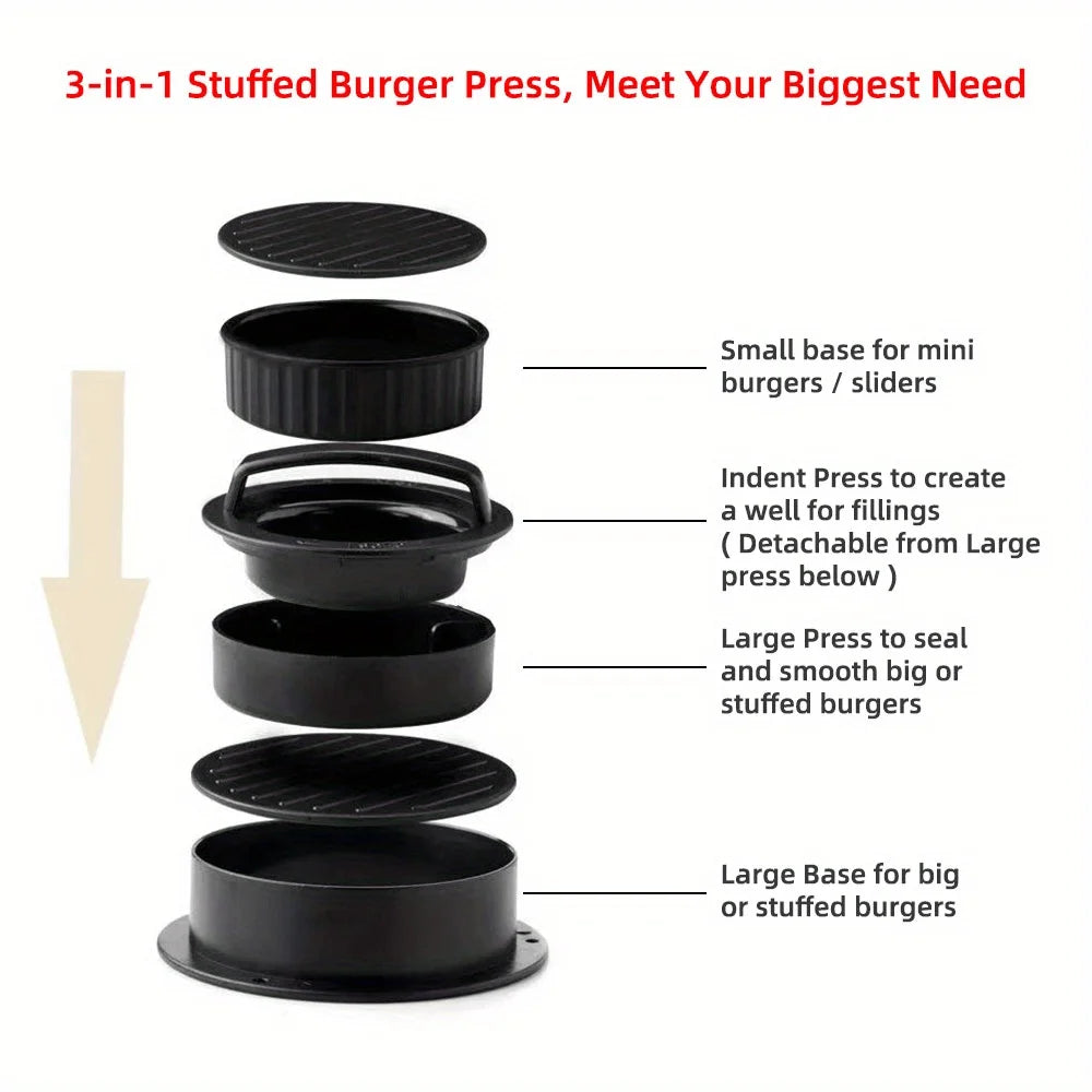 1 Set, Suitable for RV Kitchen, Non-stick Hamburger Machine, Meat Pie Machine Mold, Suitable for Meat Milk Cheese Vegetables