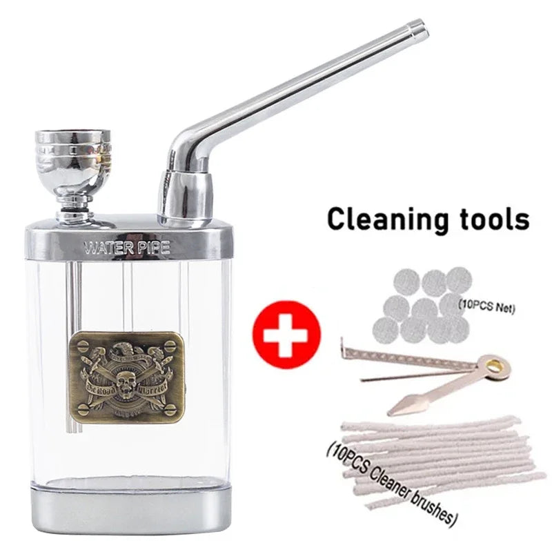 New Design Tar Filtration water Smoke Pipe Microfilter Portable Tobacco Pipe Creative Circulation Cigarette filter Smoking Tool