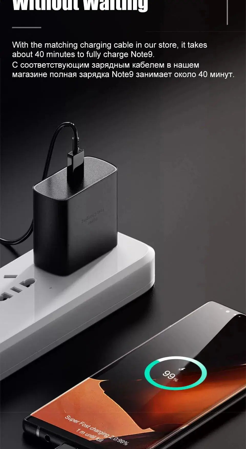 45W PD USB-C Fast Charger for Samsung S20 S21 FE S22 S23 S24 Note 20 A14 A15 A25 A53 A54 Dual Type C Super Quick Charge 5A Cable