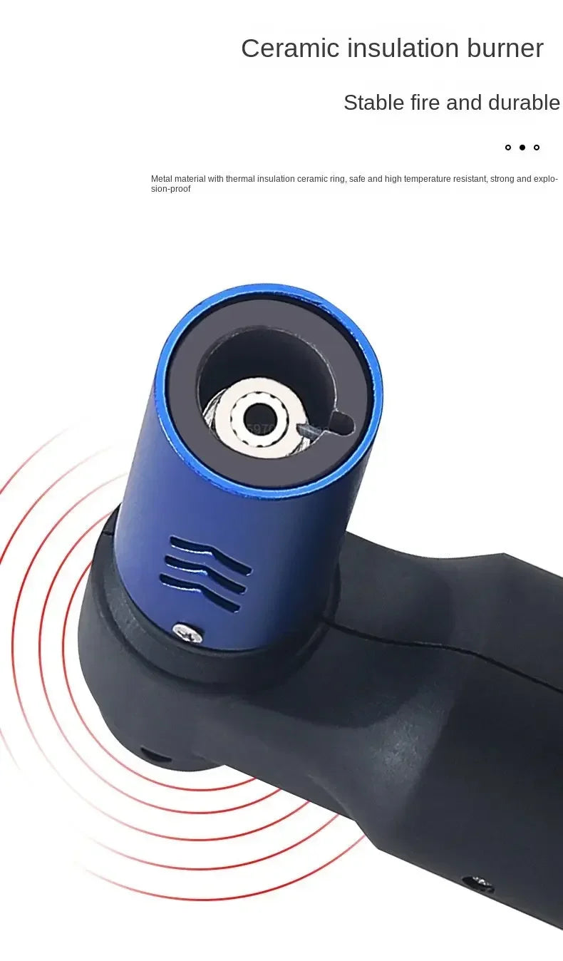 HONEST Gas Lighter Jet Butane Cigar Lighter Windproof Kitchen Tube Barbecue Metal Jewelry Welding Lighter Outdoor Gadgets ForMen