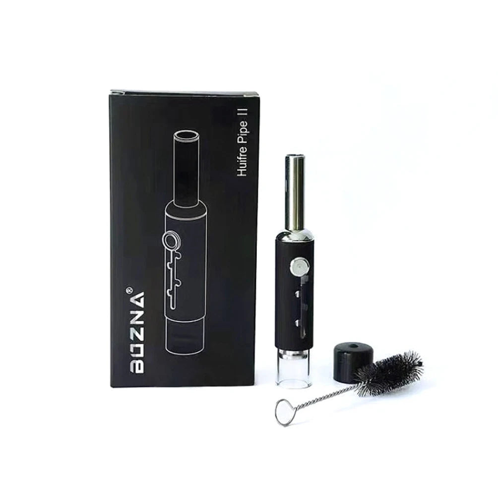 EDG Retractable Pipe Piston Tobacco Glass Tube Metal Strainer Dry Fired Cigarettes Set Tobacco Accessories For Men