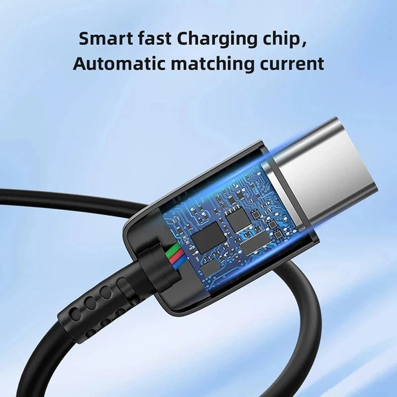 45W PD USB-C Fast Charger for Samsung S20 S21 FE S22 S23 S24 Note 20 A14 A15 A25 A53 A54 Dual Type C Super Quick Charge 5A Cable