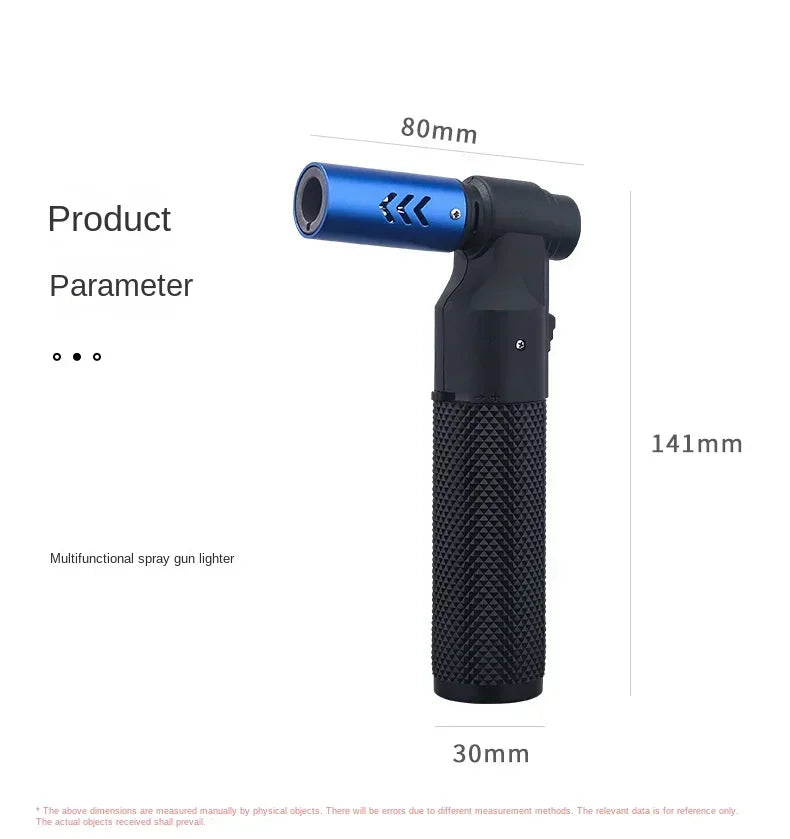 HONEST Gas Lighter Jet Butane Cigar Lighter Windproof Kitchen Tube Barbecue Metal Jewelry Welding Lighter Outdoor Gadgets ForMen