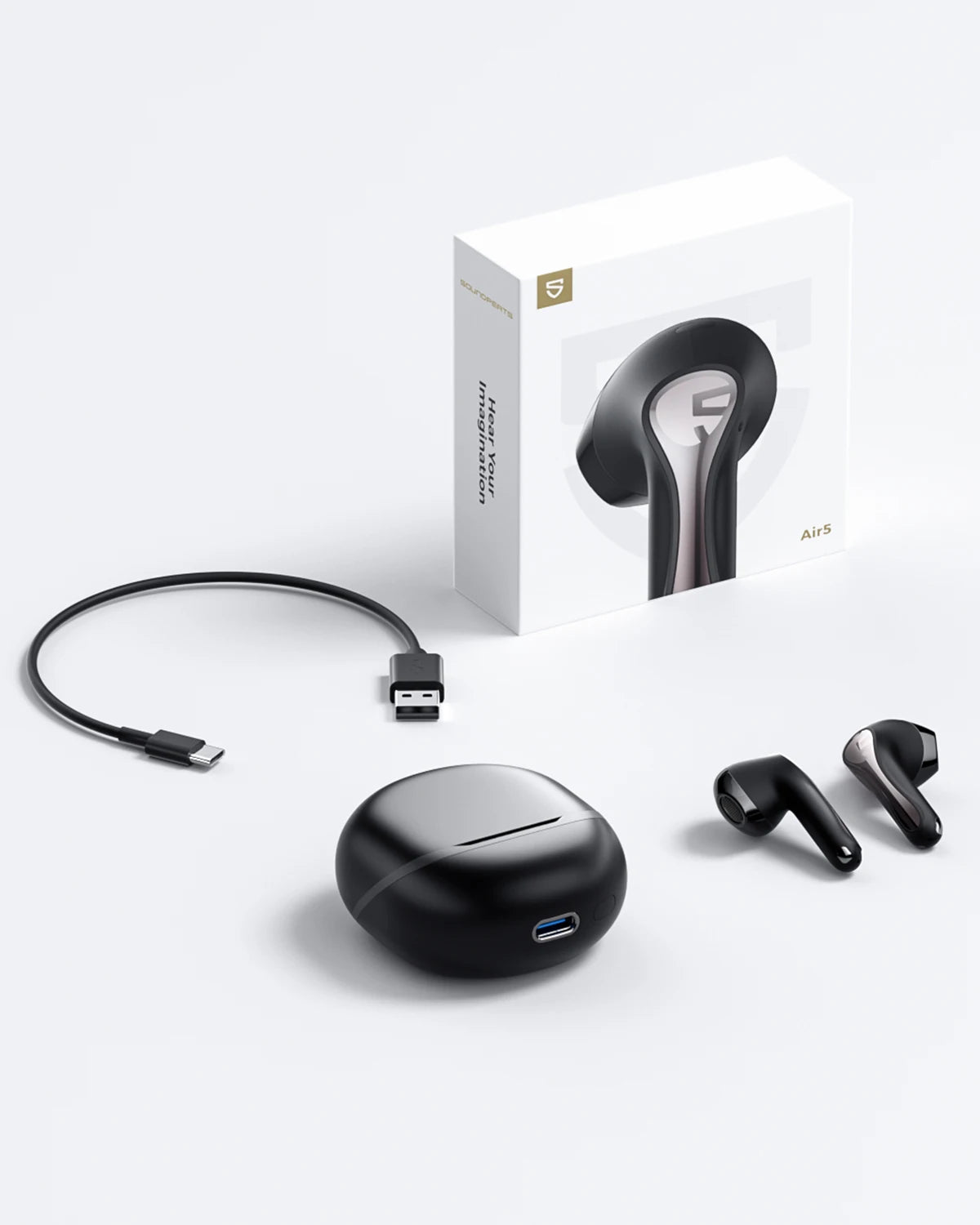 SoundPEATS Air5 ANC Bluetooth 5.4 Wireless Earbuds
