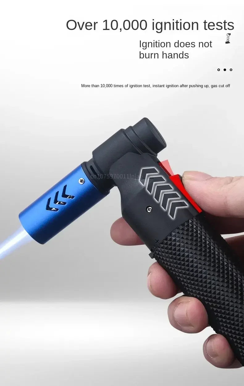 HONEST Gas Lighter Jet Butane Cigar Lighter Windproof Kitchen Tube Barbecue Metal Jewelry Welding Lighter Outdoor Gadgets ForMen
