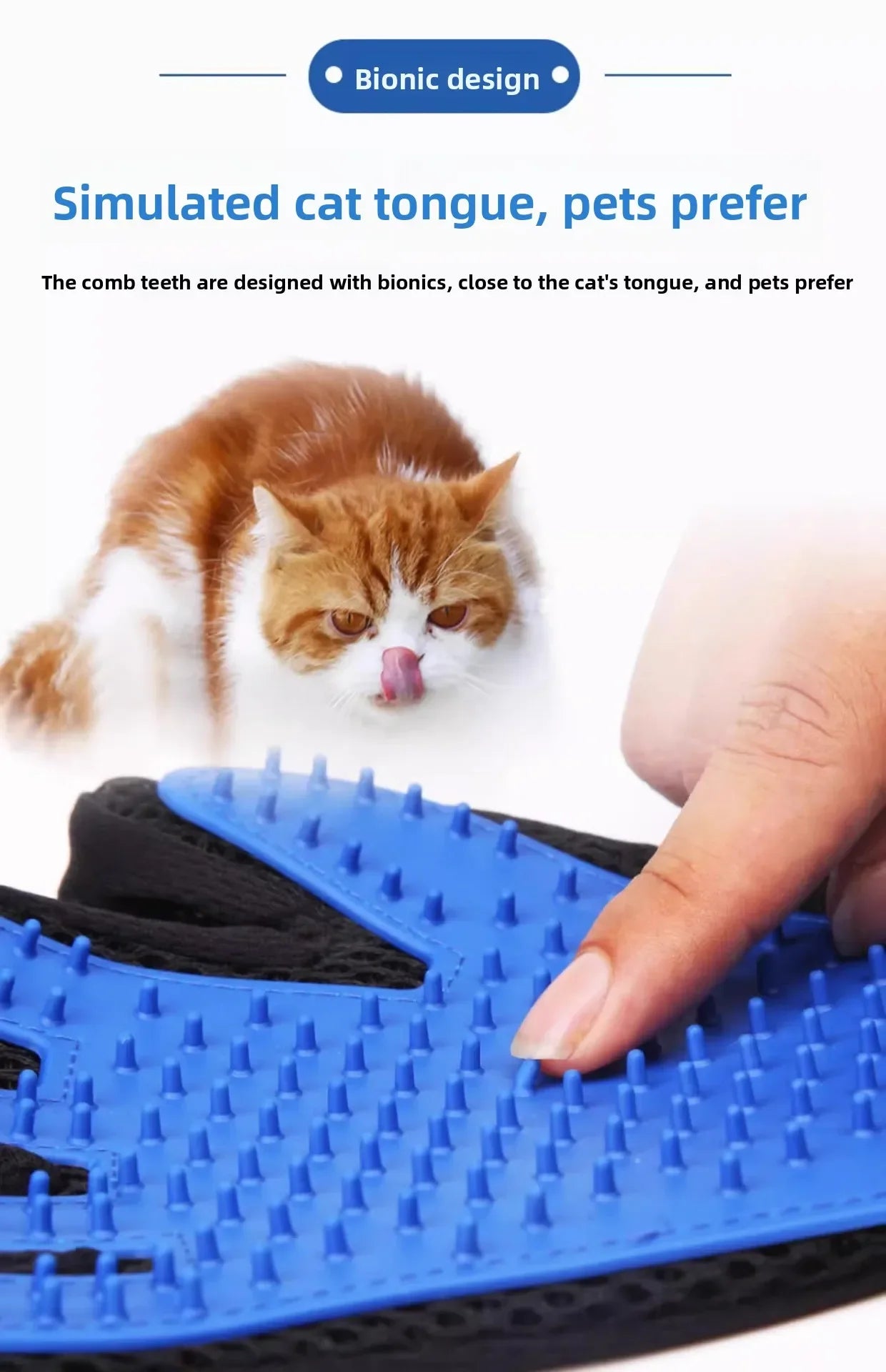 TPR Material Pet Grooming Gloves Hair Removal Mitt For Dogs Cats Bath Brush Massage Shedding Control Waterproof