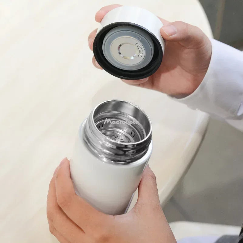 200ML Smart Thermos Water Bottle Stainless Steel Temperature Display Thermos Cup Mini Pocket Cup Vacuum Flasks Coffee Cup Gift