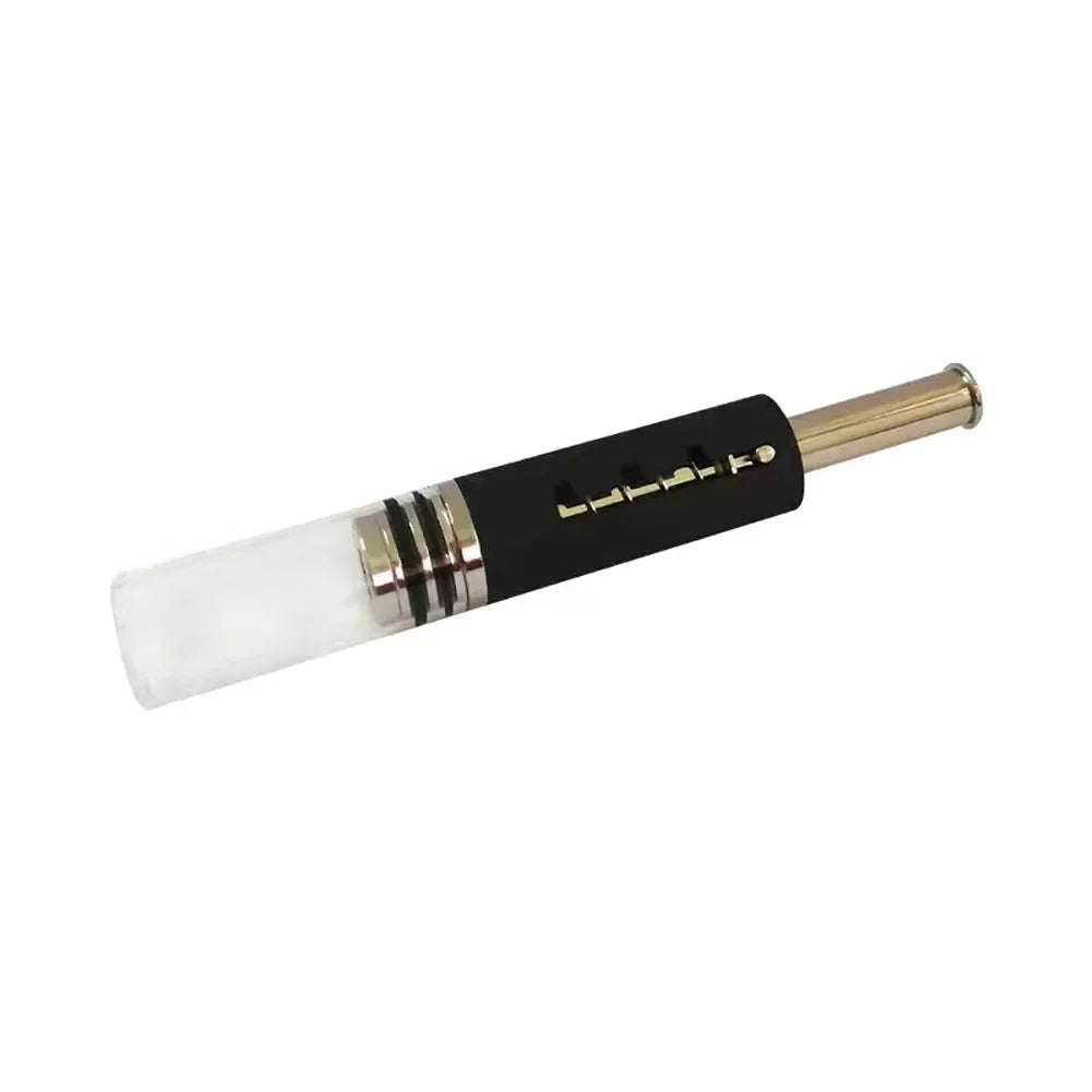 EDG Retractable Pipe Piston Tobacco Glass Tube Metal Strainer Dry Fired Cigarettes Set Tobacco Accessories For Men