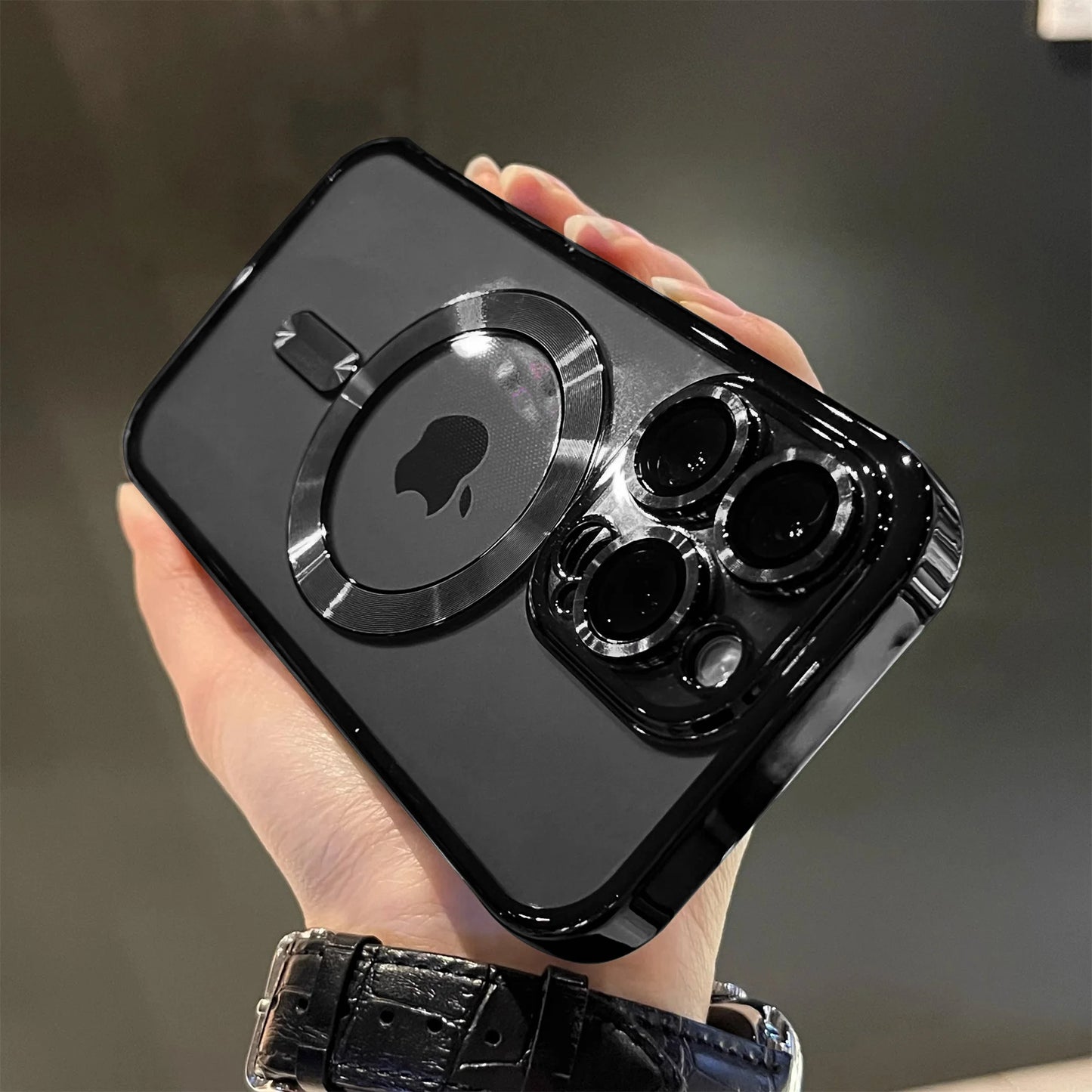 Luxury Magnetic Plating Clear Case For Magsafe Wireless Charging iPhone 12 13 14 15 16 Pro Max Plus Shockproof Silicone Cover