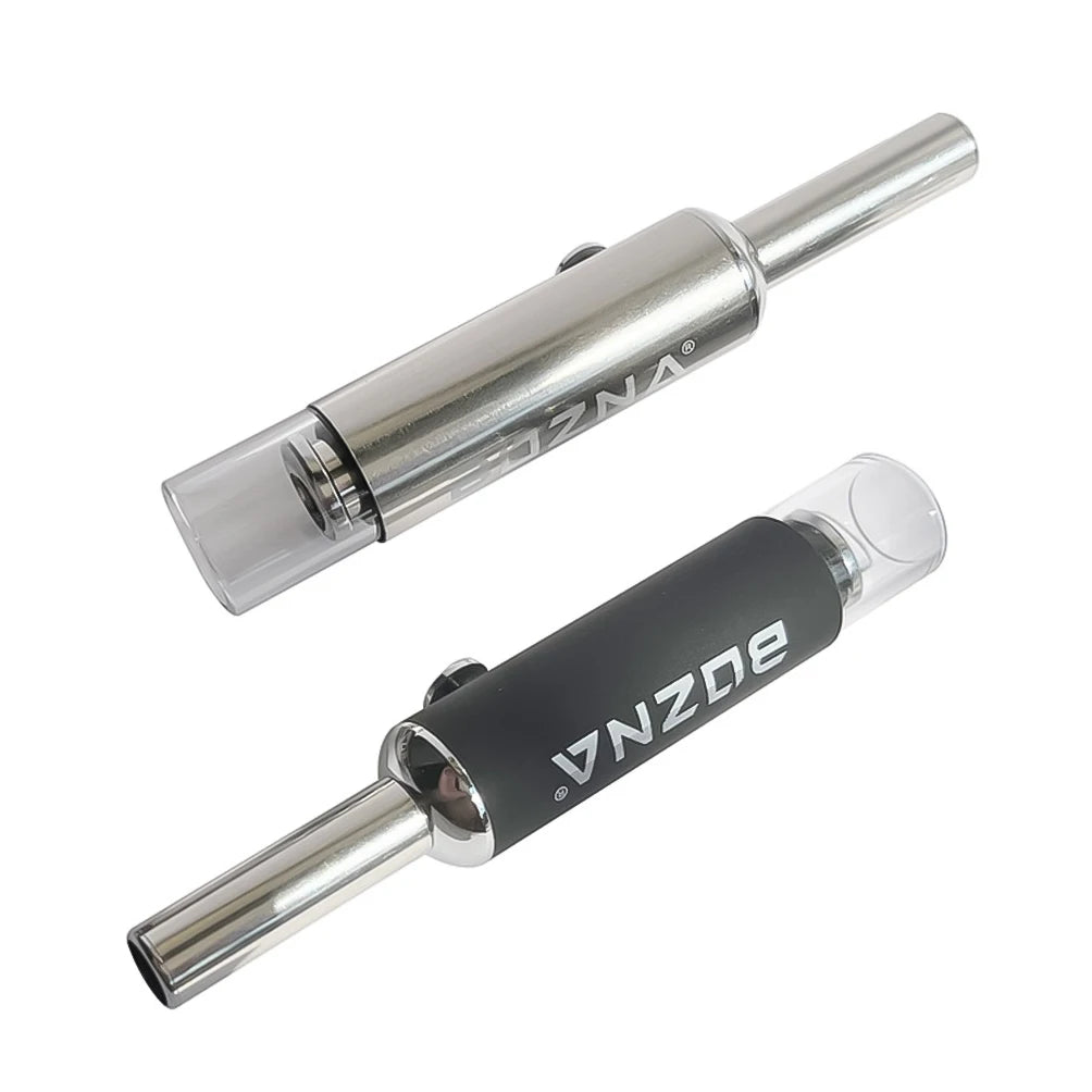 EDG Retractable Pipe Piston Tobacco Glass Tube Metal Strainer Dry Fired Cigarettes Set Tobacco Accessories For Men